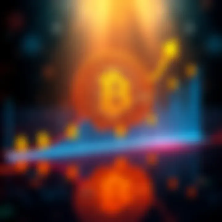 Graph showing rising Bitcoin floor price with upward trend and dollar signs