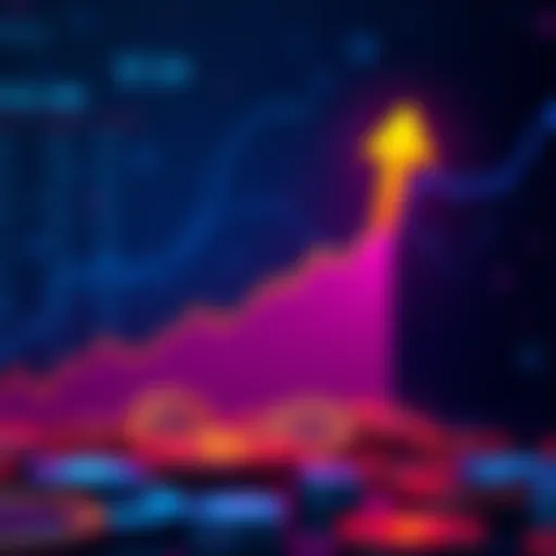 A chart showing Bitcoin's price trends with an upward arrow indicating potential growth towards $1 million.