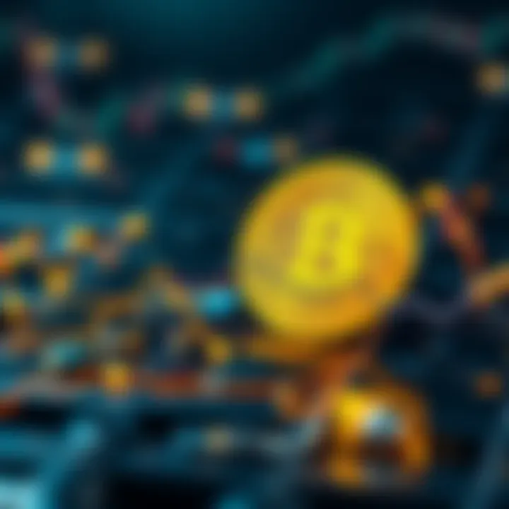 Graph showing Bitcoin and gold price fluctuations during recent financial distress