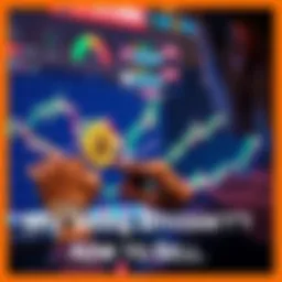 A person examining a chart showing Bitcoin price trends and economic factors, highlighting reasons to hold rather than sell.