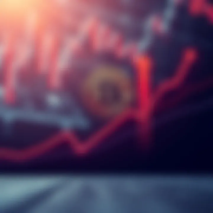 Bitcoin Growth Prediction Graph showing Bitcoin's rising value with arrows pointing upwards, representing future growth predictions by ARK Invest