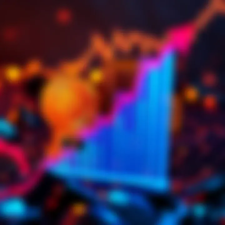 A digital representation of the Bitcoin logo with an upward trending graph, symbolizing price fluctuations and hopes of breaking 100K.