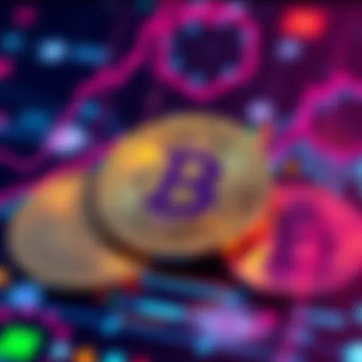 Representation of Bitcoin and other cryptocurrencies on a digital background, questioning Bitcoin's role in crypto's growth.