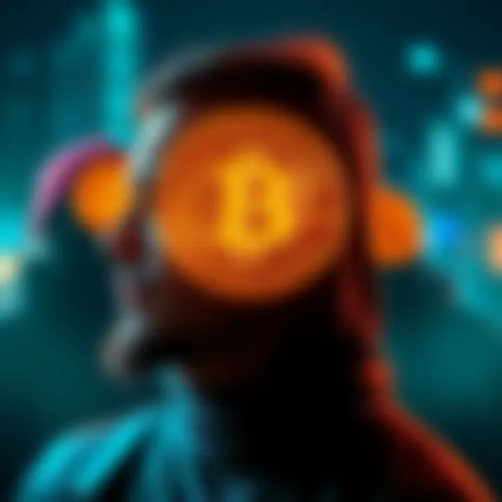 People expressing their thoughts with Bitcoin inscriptions, symbolizing freedom of speech