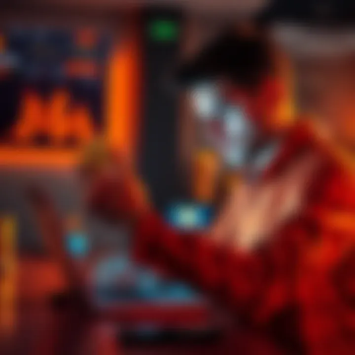 A person analyzing Bitcoin and other investment options on a laptop, contemplating financial decisions for the future.