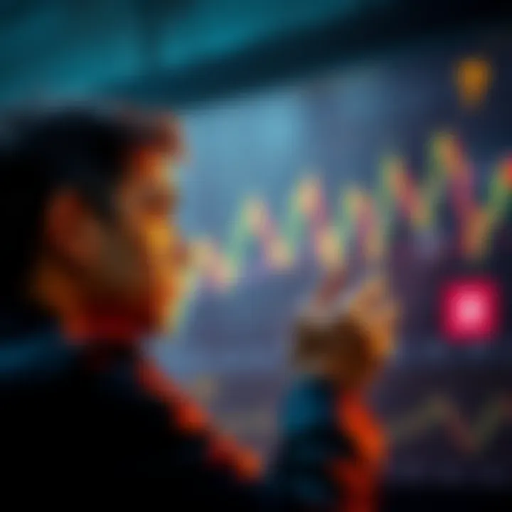 A person considering whether to invest in Bitcoin at $80,000, looking at a chart showing price changes.