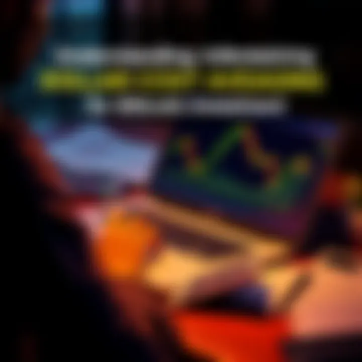 A person analyzing Bitcoin price trends on a laptop while considering investment options, with a calculator and paper notes nearby.