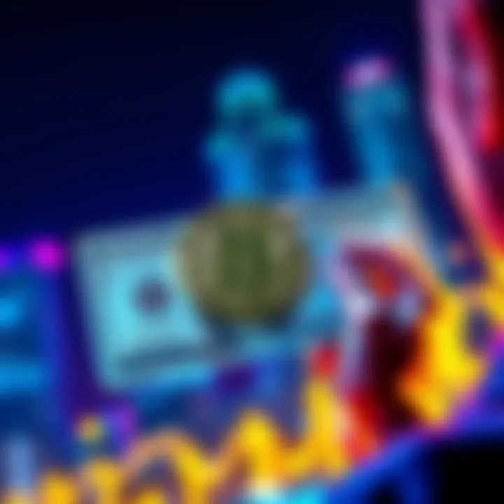 A person holding a $1,000 bill while looking at a Bitcoin symbol, contemplating whether to spend or invest.