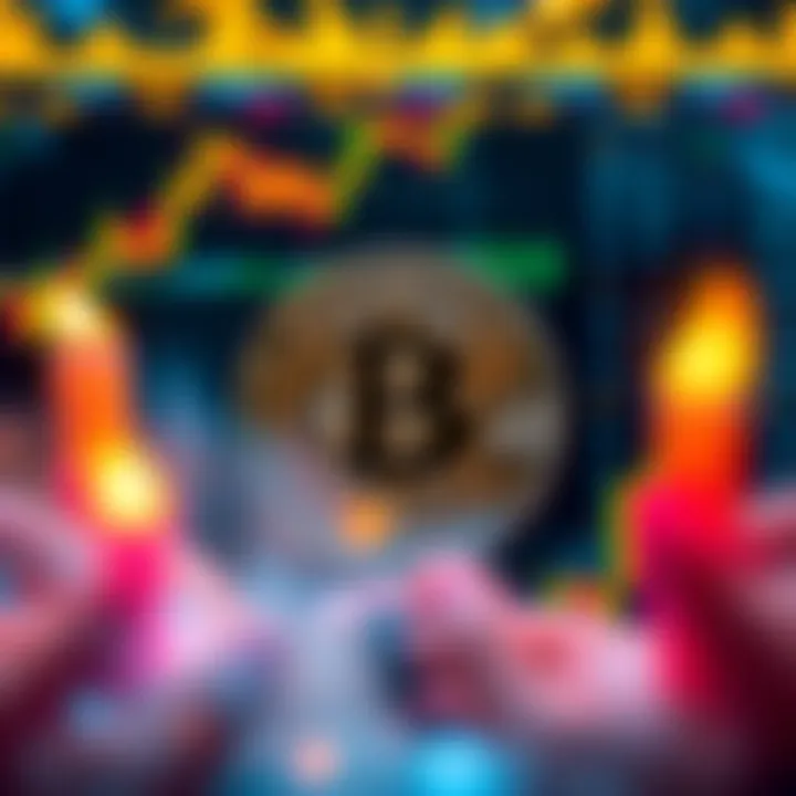 A graphic showing Bitcoin symbol with a celebratory background, marking its achievement of reaching 1 BTC, surrounded by charts indicating market interest.
