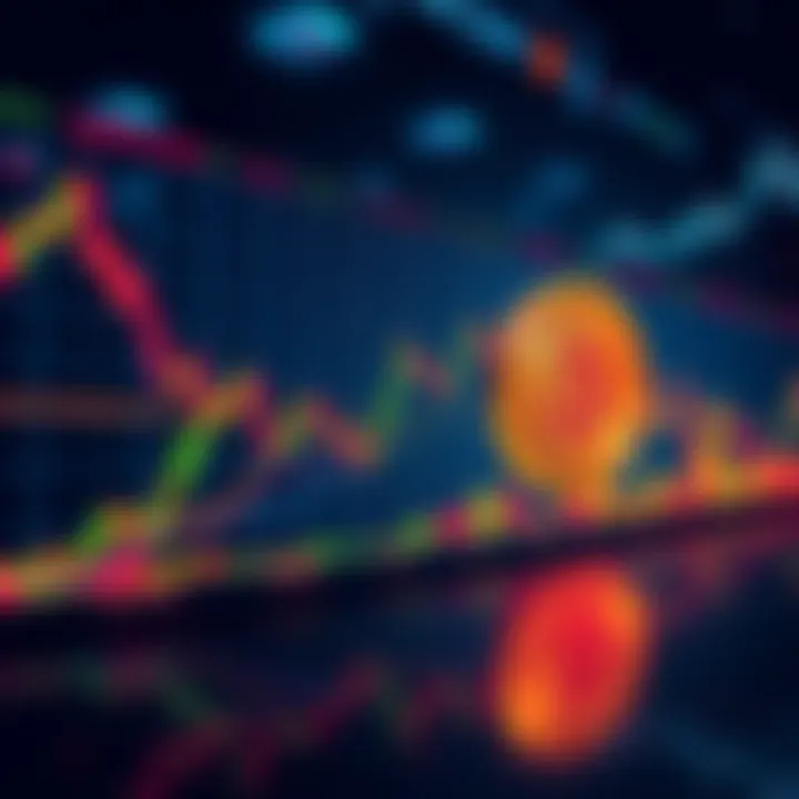 Graph showing Bitcoin price approaching $80,000 with trend lines and market indicators