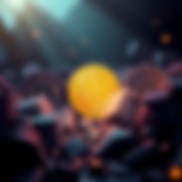 An illustration showing Bitcoin coins and NFT art fading into shadows, symbolizing the decline of cryptocurrency and digital art markets.