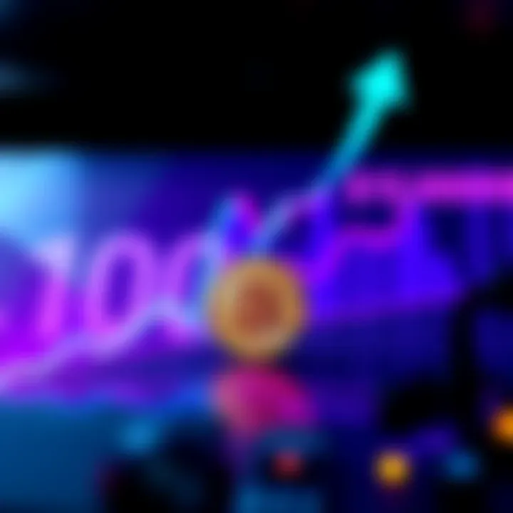 Bitcoin Price Analysis A graphic showing Bitcoin's price trend with an upward arrow and a $100,000 mark in the background.