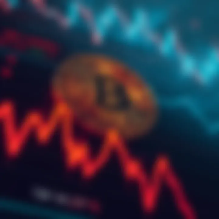 A Bitcoin price chart showing a downward trend with a focus on the $81,000 mark