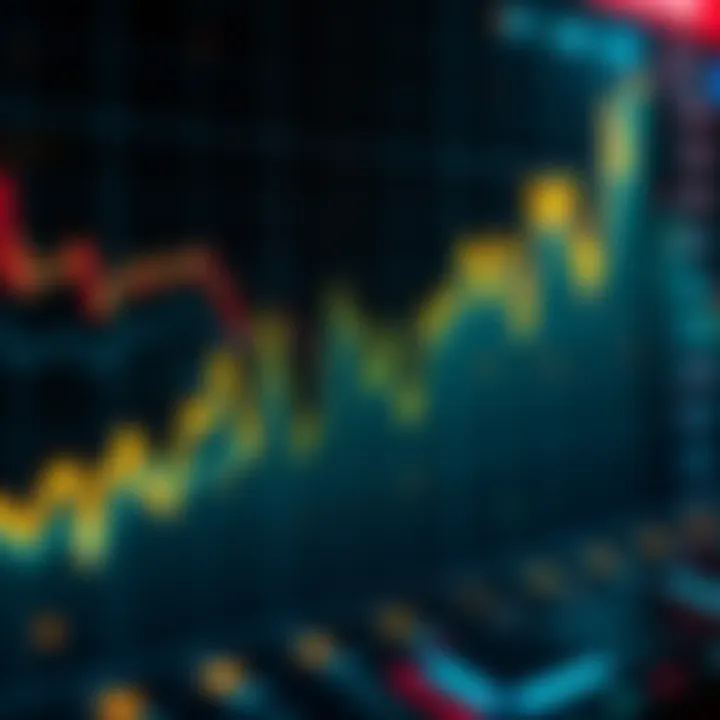 A line graph showing Bitcoin price fluctuations with sharp drops and rises, representing market volatility.