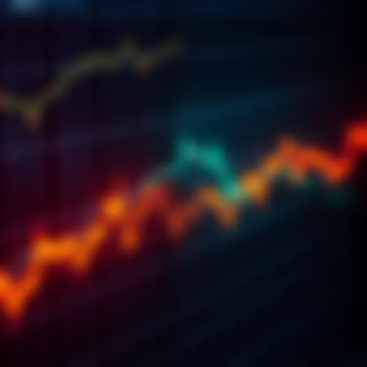 A Bitcoin price chart showing a sharp decline with red downward arrows indicating the crash.