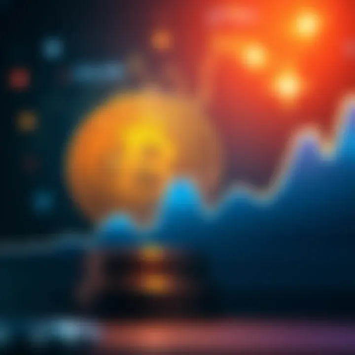 A digital representation of Bitcoin with a rising graph showing its price surpassing $80,000, symbolizing market excitement.