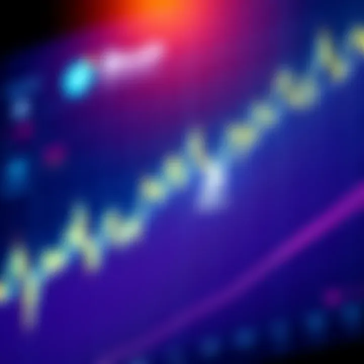 Bitcoin price chart showing decline A Bitcoin price chart with a downward trend indicating a decline in value, representing negative sentiment among retail traders.