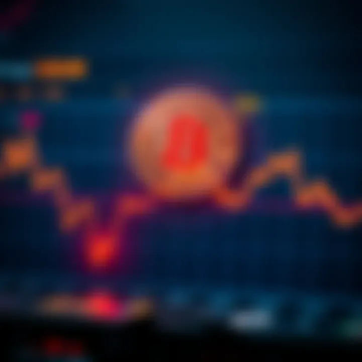 A graph showing a 19% decline in Bitcoin's value, reflecting market volatility.