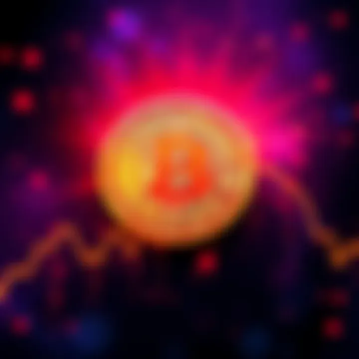 A graphic showing Bitcoin's price dropping below $80,000 with declining trend lines