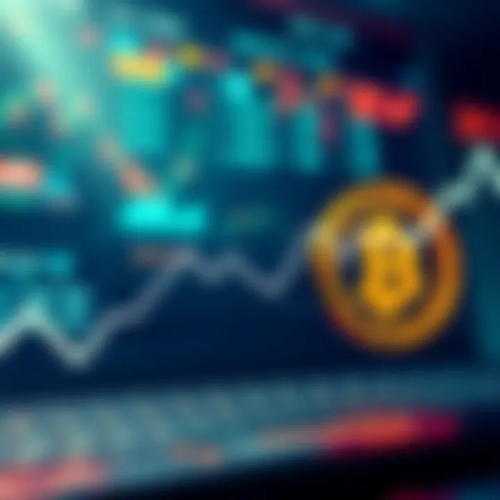 A graphic showing Bitcoin's price dropping by 38% with a visual representation of a downward trend line and a Bitcoin symbol.