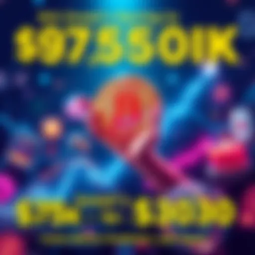 Graphic showing Bitcoin soaring to $750K by 2030 with symbols of technology and institutional support