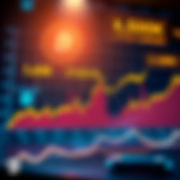 A chart showing Bitcoin's price forecast reaching $500K by 2030, with upward trends and bullish market indicators.