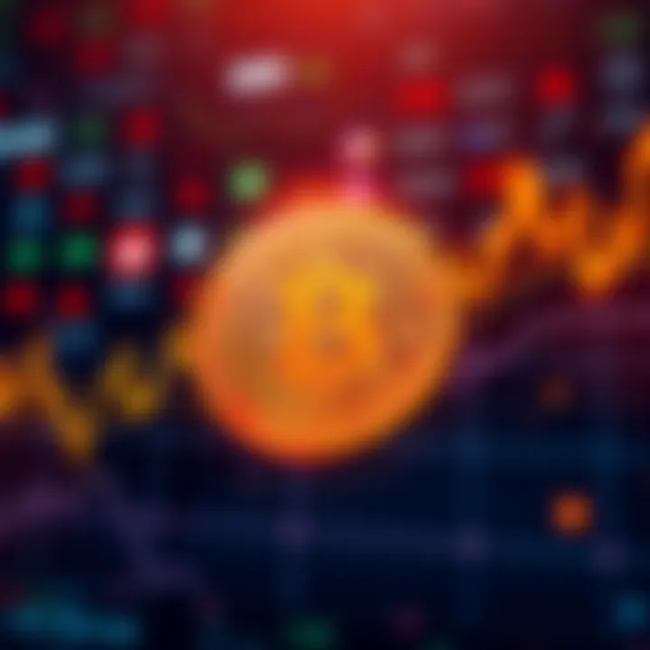 Graph showing Bitcoin price surge over $80,000 with a background of financial symbols