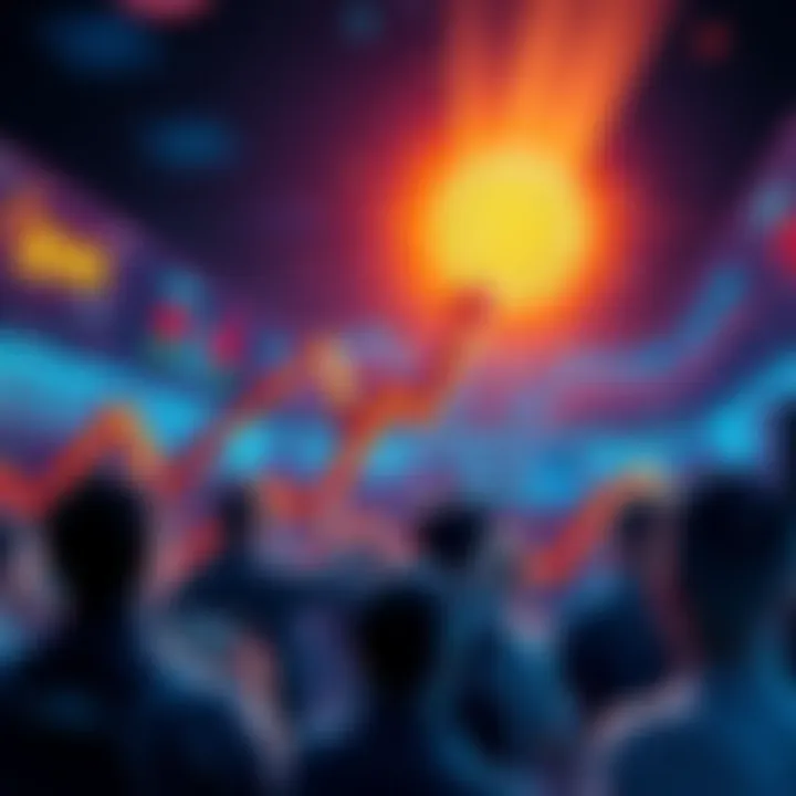 A graphic showing Bitcoin's price crossing $80,000 with a rising arrow and excited traders looking on.