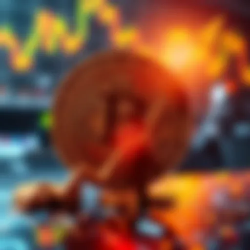 Bitcoin logo with an upward arrow indicating price increase, symbolizing market recovery