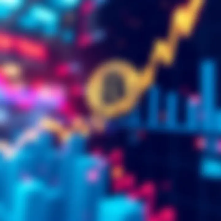 A graph showing Bitcoin's price fluctuations with upward and downward trends, reflecting market volatility.