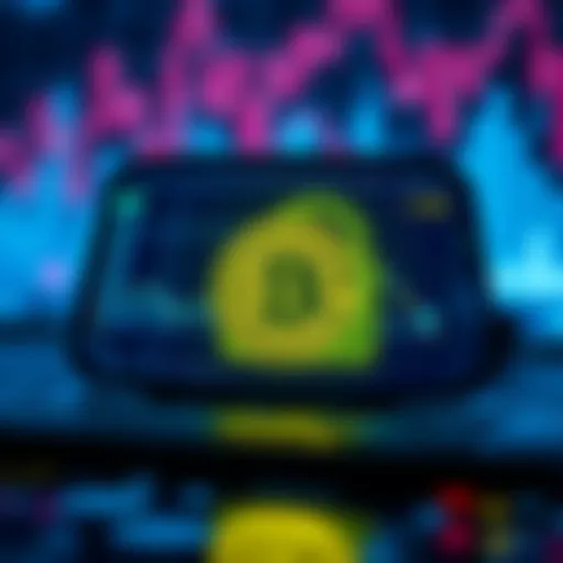 A digital wallet displaying Bitcoin transactions with a lock symbol, representing the balance between privacy and security in cryptocurrency.