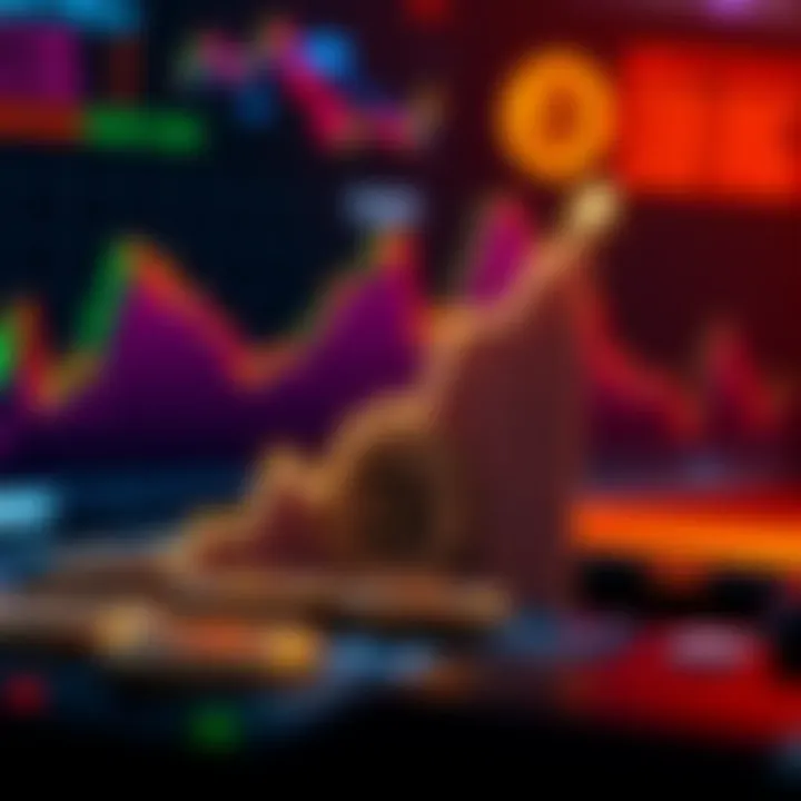 A graphic showing Bitcoin metrics with a rising graph indicating more BTC held at a loss compared to profit, symbolizing a potential bear market bottom.