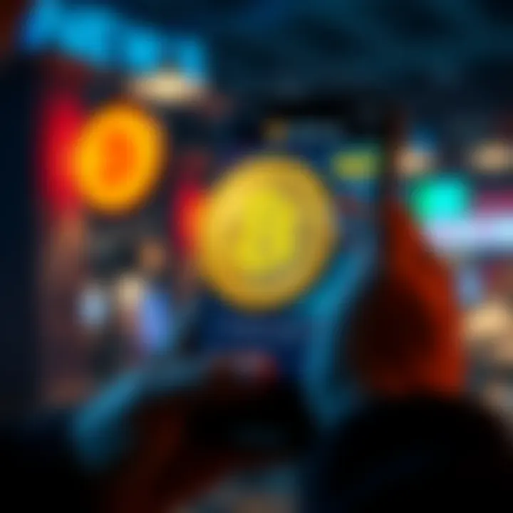 A person setting up automatic Bitcoin purchases on a smartphone app.