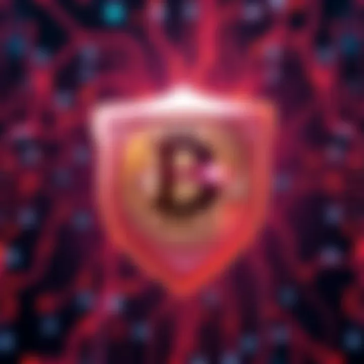 Bitcoin Quantum Resistance Upgrade Visual representation of Bitcoin symbol surrounded by a shield, illustrating enhanced security against quantum computing threats.