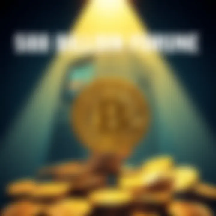 Bitcoin Fortune and Quantum Threat Illustration showing Bitcoin symbols under a shadow of a supercomputer, representing the threat of quantum computing to cryptocurrency security.