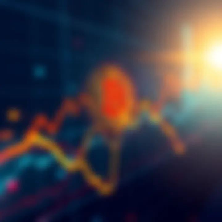 Chart showing Bitcoin price recovery trends over time with upward and downward movements