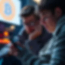 User receiving suspicious message about Bitcoin investment A person looking worried while reading a message on their phone about account deactivation and lost funds from a Bitcoin investment service