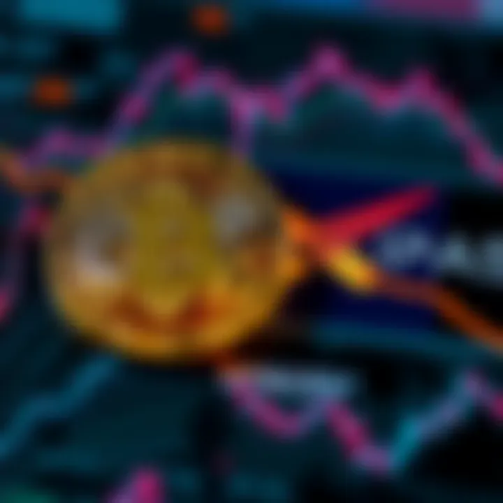 A visual showing a decline in Bitcoin value alongside a prominent SpaceX logo, symbolizing the cash flow shift from cryptocurrency to SpaceX activities.