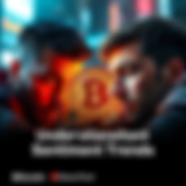 Visual representation of Bitcoin sentiment trends with contrasting emotions