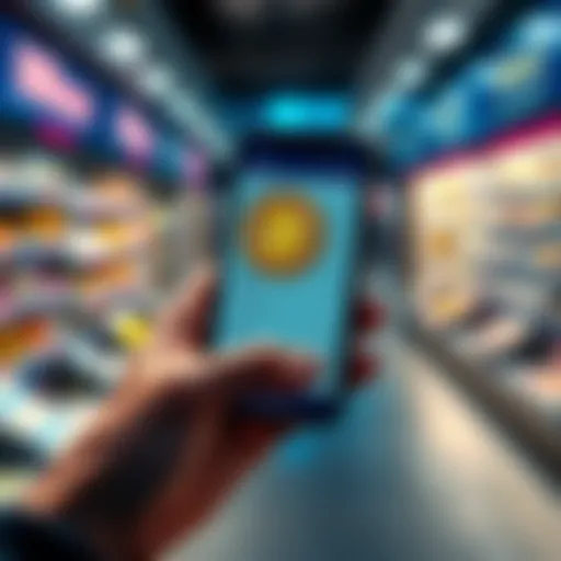 A person holding a smartphone displaying Bitcoin while looking at a shopping list, symbolizing the impact of cryptocurrency on personal finance.