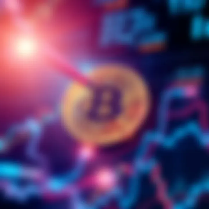 Bitcoin Strategy Visualization A simplified visual depiction of a bitcoin investment strategy, showing key insights and tactics for cryptocurrency investing.