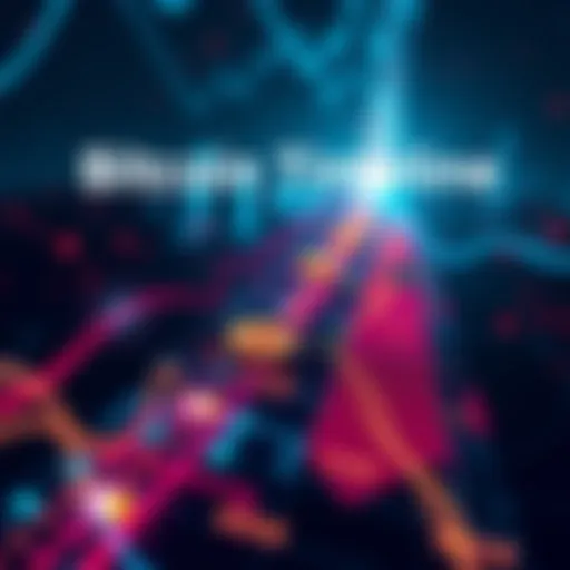 A visual representation of Bitcoin's milestones from its creation to present day, featuring key events like its launch, major price changes, and acceptance as a currency.