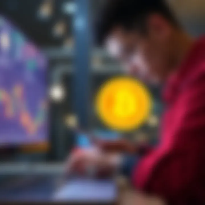 Bitcoin trading on Bisq A person reviewing trading options on Bisq platform for selling Bitcoin