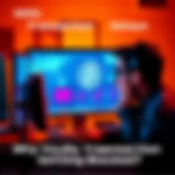 Bitcoin transaction delays A blocked Bitcoin transaction graphic showing a frustrated person looking at a computer screen