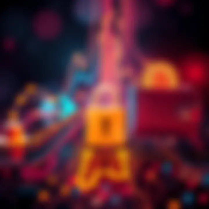 Bitcoin transfer graphic A visual representation of transferring Bitcoin between two digital wallets securely, with arrows indicating movement and a lock symbol for security