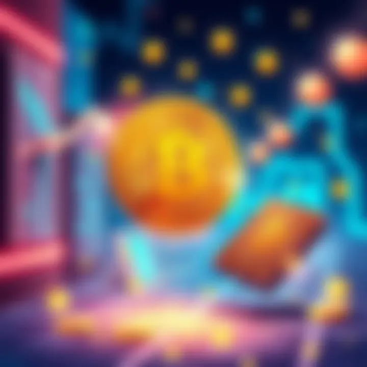 Bitcoin Transfer Illustration Visual representation of transferring Bitcoin from an exchange to a personal wallet, showing privacy features and secure methods.