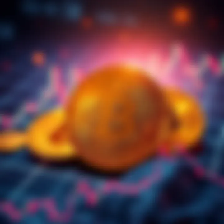 Bitcoin Value Surge A graphic showing Bitcoin skyrocketing in value, with a digital chart and glowing coins in the background