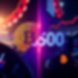 A split graphic showing Bitcoin on one side and the S&P 500 logo on the other, highlighting investment options for the future.