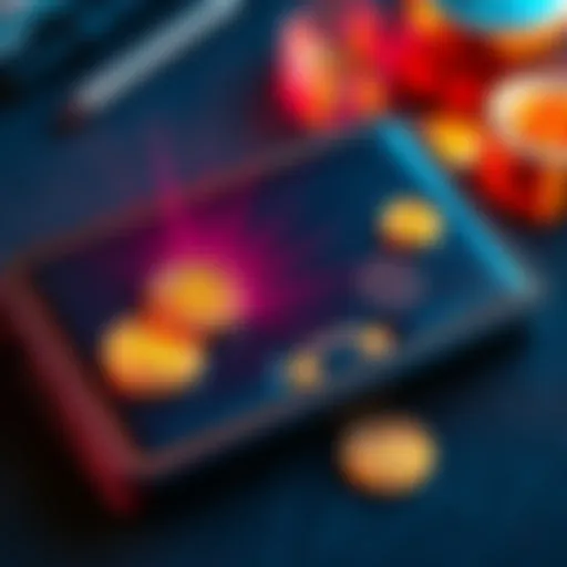 A visual representation of a Bitcoin wallet showing UTXO icons, illustrating transaction consolidation.