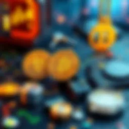 Illustration showing a digital wallet, private key symbol, and mining graphics related to Bitcoin.